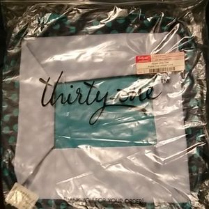 Thirty One square utility tote with cover